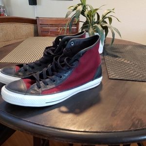 Wool and leather chucks